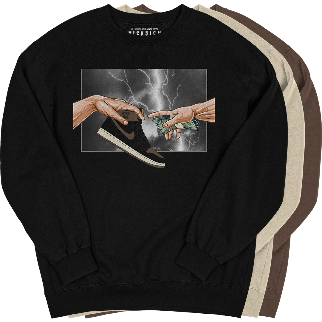 "Palomino 1 Retro God" Crewneck Sweatshirt