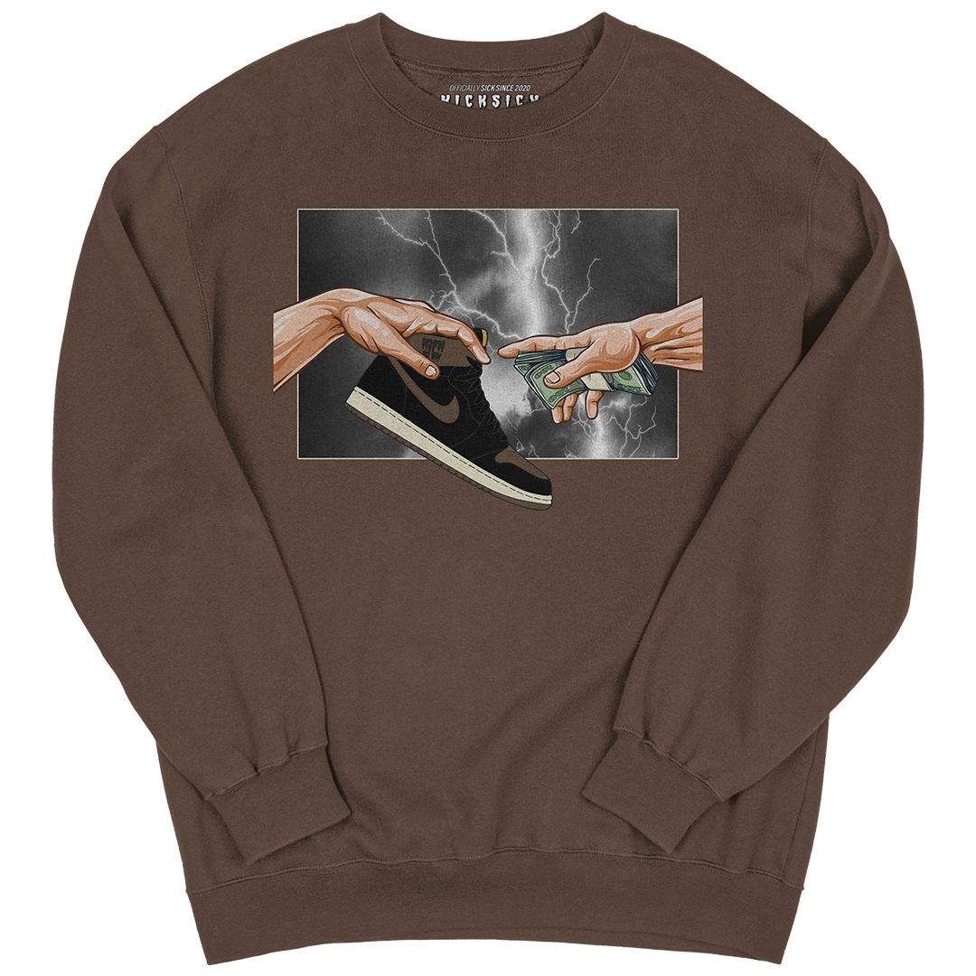 "Palomino 1 Retro God" Crewneck Sweatshirt