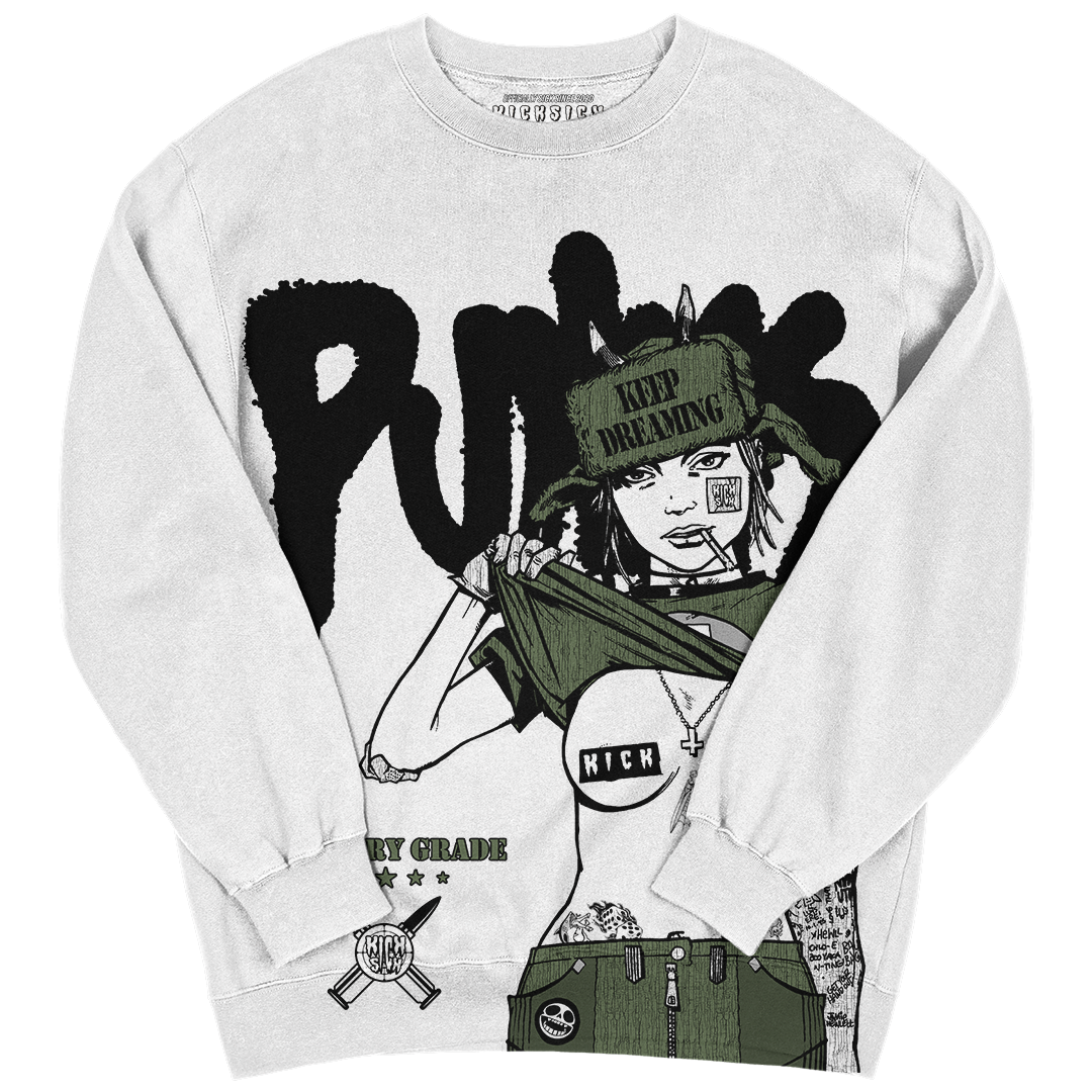 "Olive Keep Dreaming, Punks" Crewneck Sweatshirt