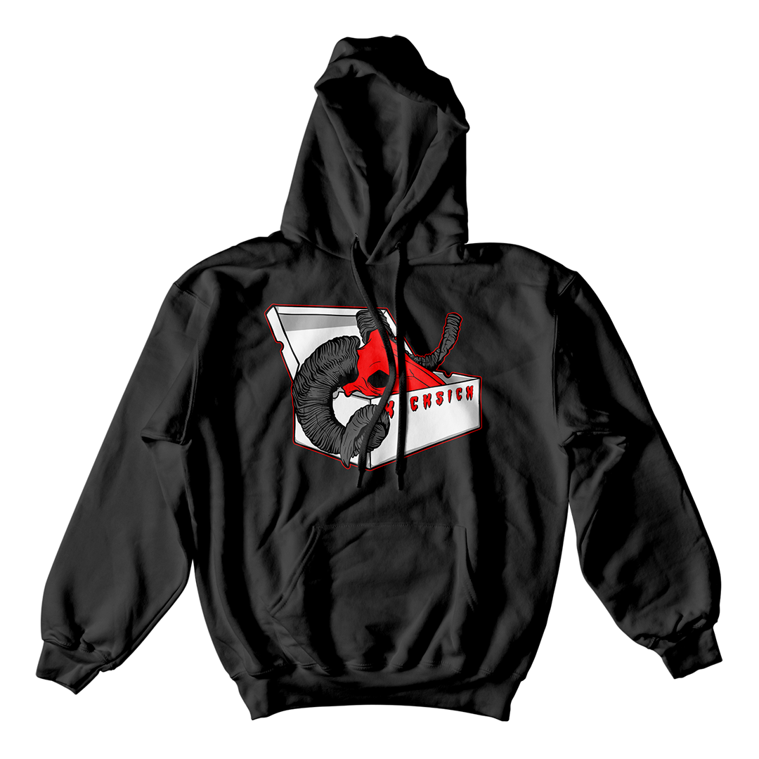"Red Satin 1 BOX GOAT" Hoodie