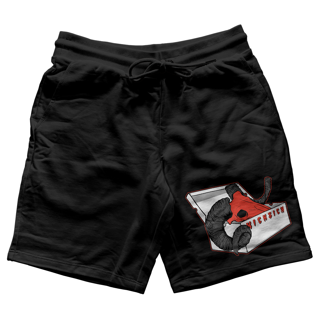 "Red Satin 1 BOX GOAT" Jogger Shorts