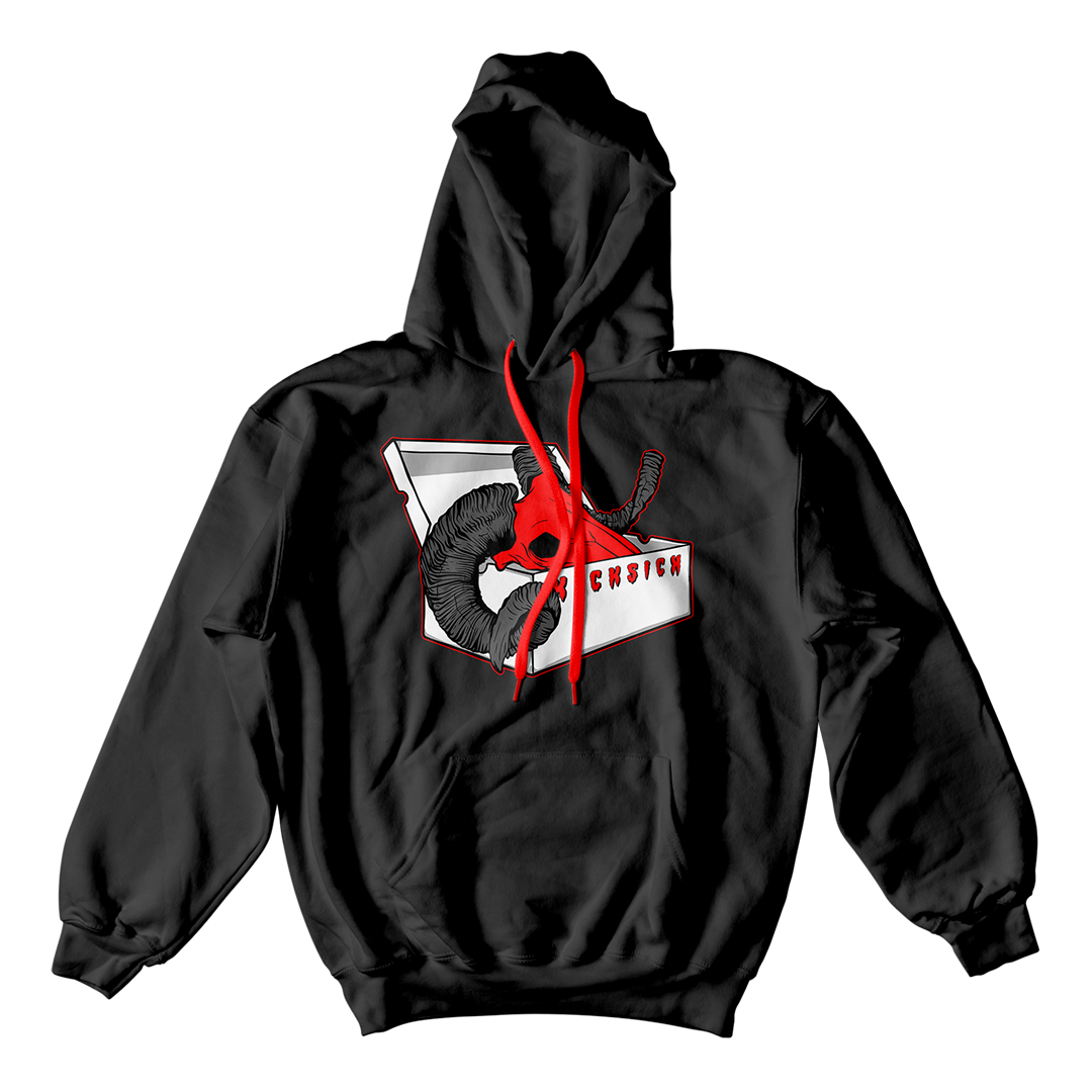"Red Satin 1 BOX GOAT" Hoodie