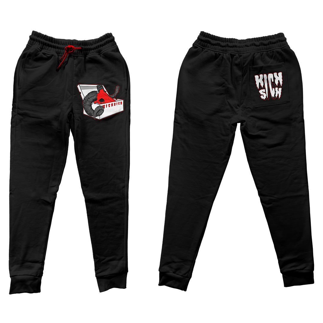 "Red Cement 4 BOX GOAT" Jogger Pants