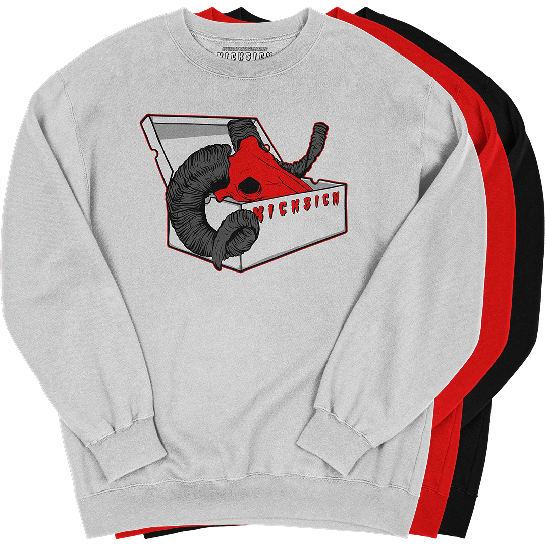 "Red Cement 4 BOX GOAT" Crewneck Sweatshirt