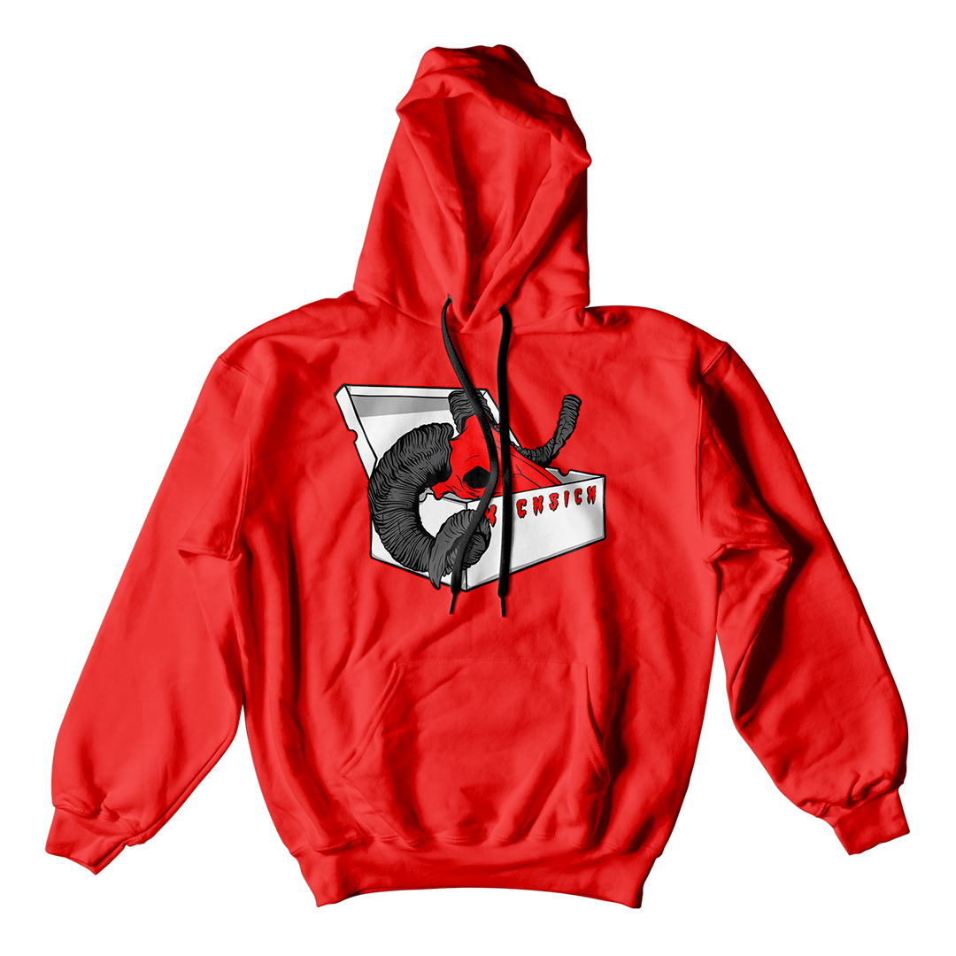"Red Satin 1 BOX GOAT" Hoodie