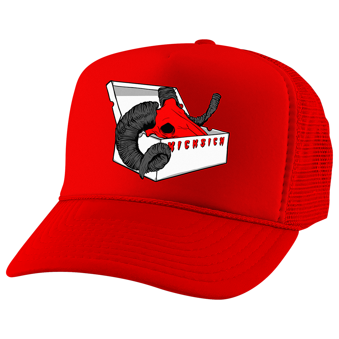"Red Cement 4 BOX GOAT" Trucker Hat