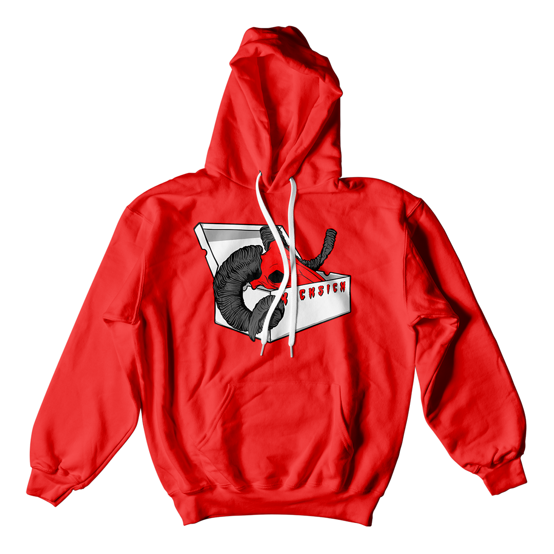 "Red Satin 1 BOX GOAT" Hoodie