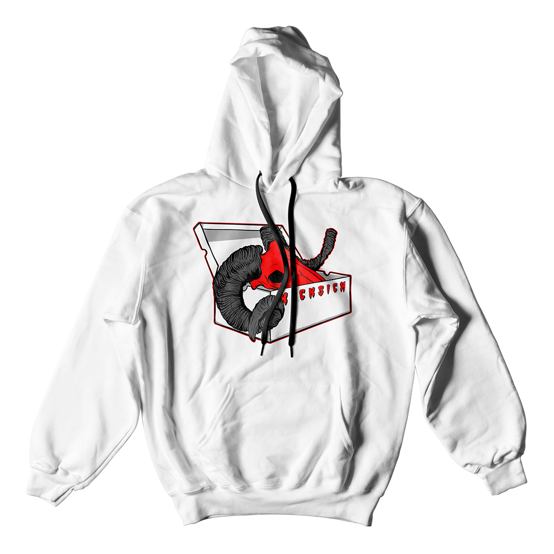"Red Satin 1 BOX GOAT" Hoodie
