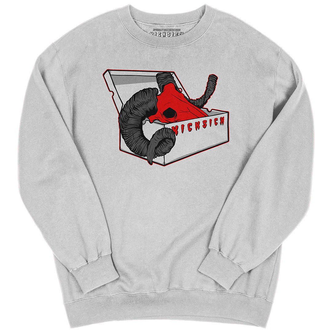 "Red Satin 1 BOX GOAT" Crewneck Sweatshirt
