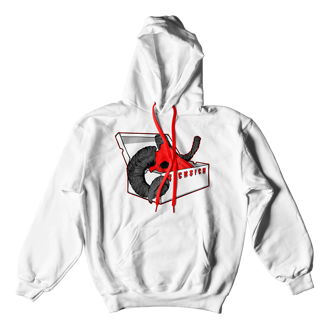 "Red Satin 1 BOX GOAT" Hoodie