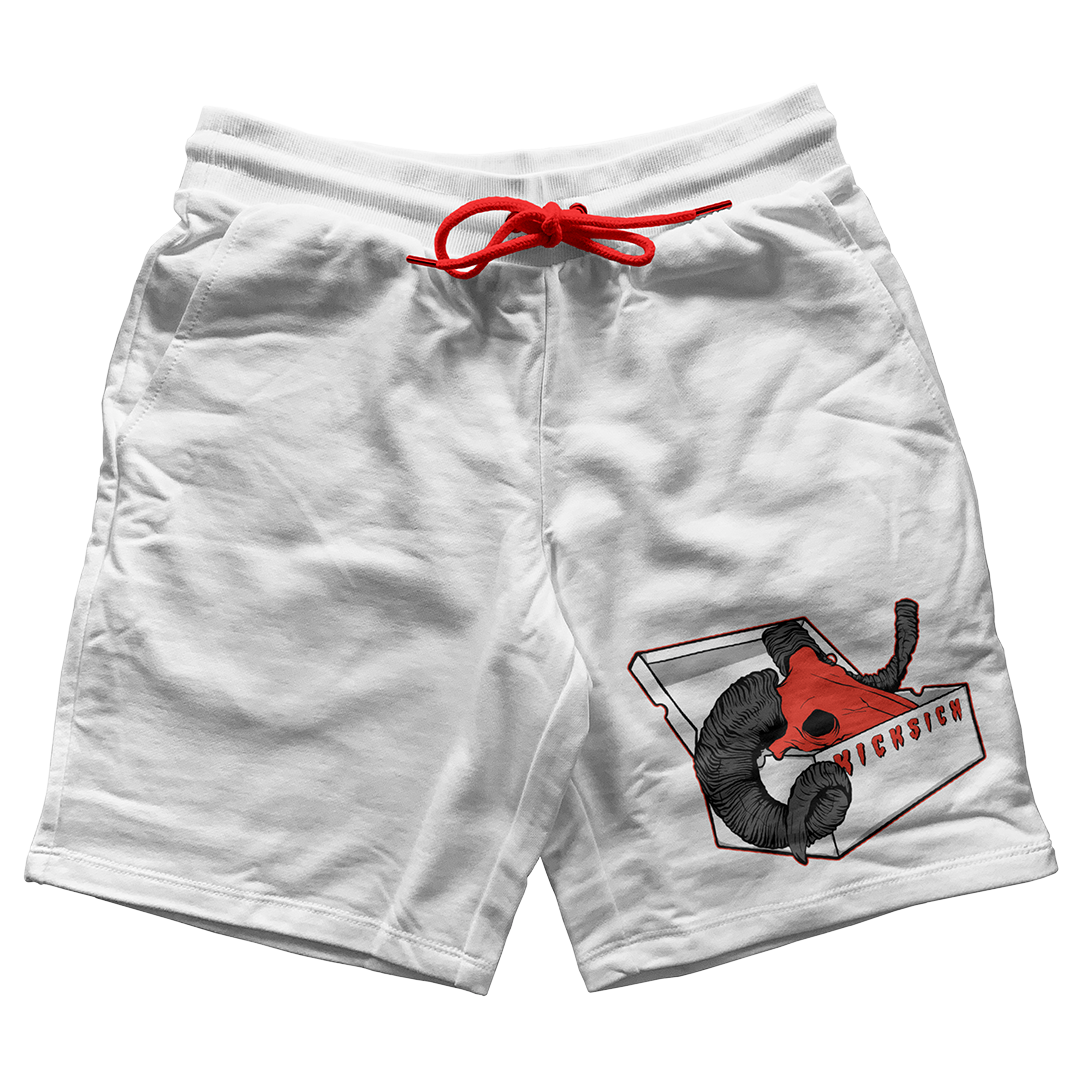 "Red Satin 1 BOX GOAT" Jogger Shorts