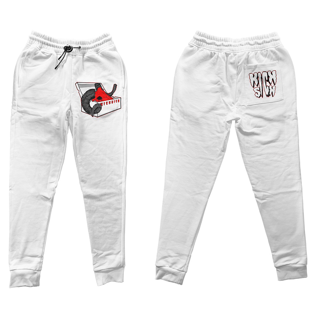 "Red Cement 4 BOX GOAT" Jogger Pants