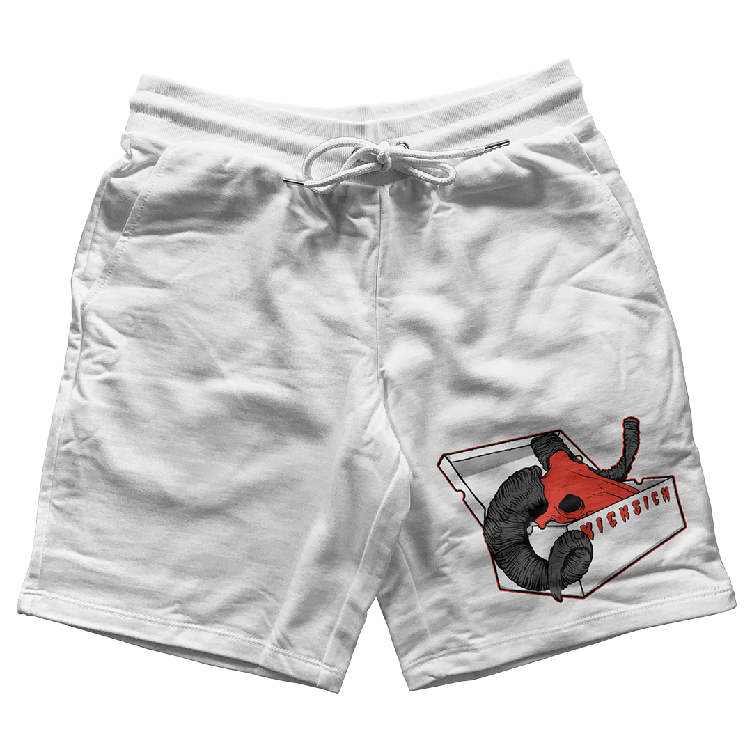 "Red Satin 1 BOX GOAT" Jogger Shorts