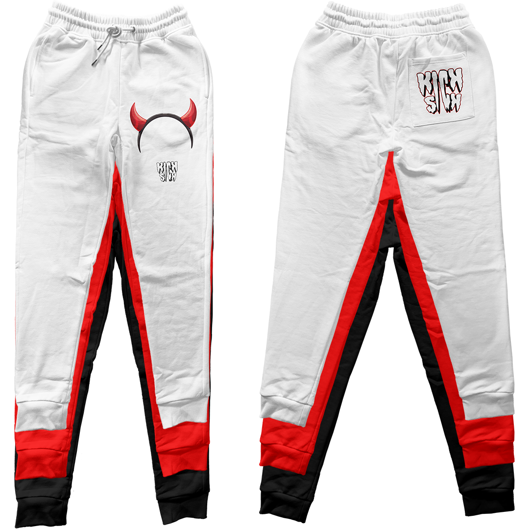 "Red Cement 4 Devil Horns Party Hat" Jogger Pants