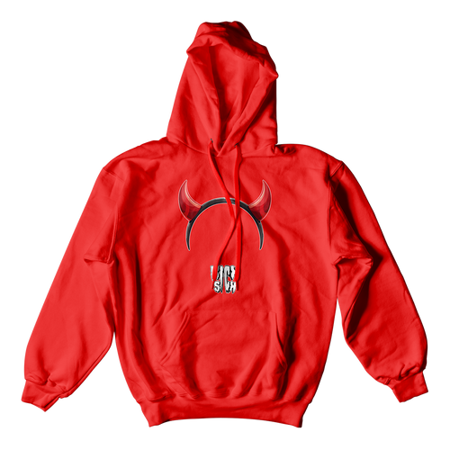 "Bred Reimagined 4 Devil Horn Party Hat" Hoodie