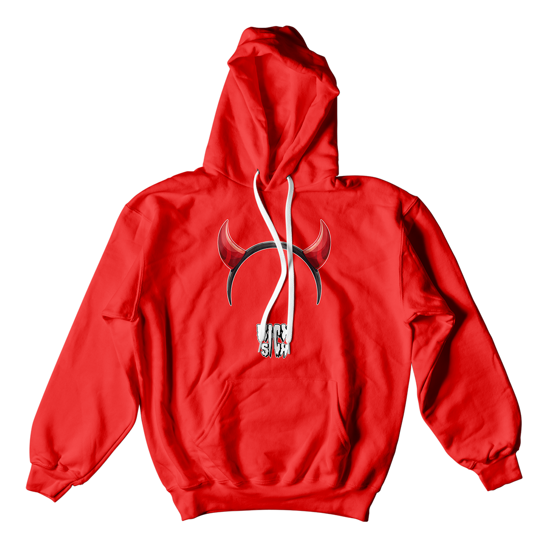 "Red Cement 4 Devil Horn Party Hat" Hoodie