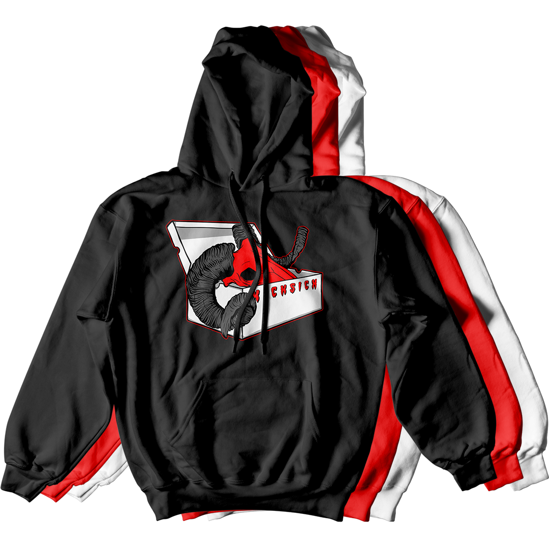 "Red Satin 1 BOX GOAT" Hoodie