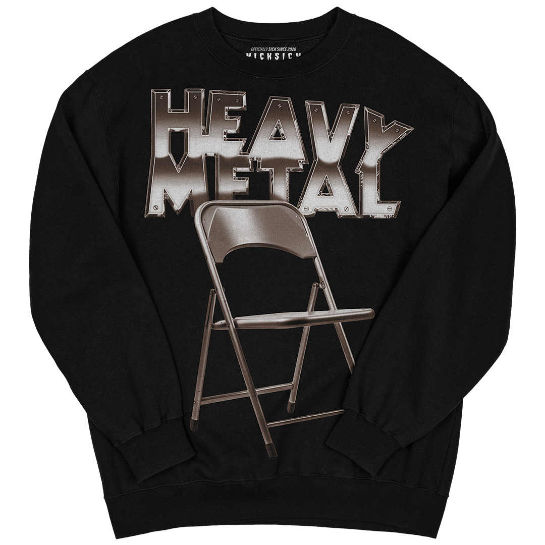 "Palomino 1 Heavy Metal Folding Chair" Crewneck Sweatshirt