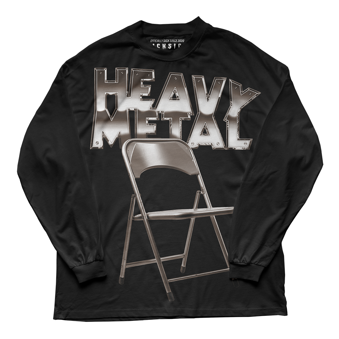 "Palomino 1 Heavy Metal Folding Chair" Long Sleeve Tee