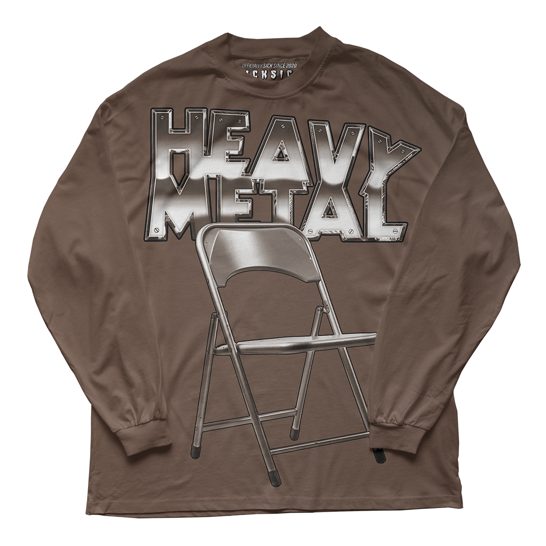 "Palomino 1 Heavy Metal Folding Chair" Long Sleeve Tee