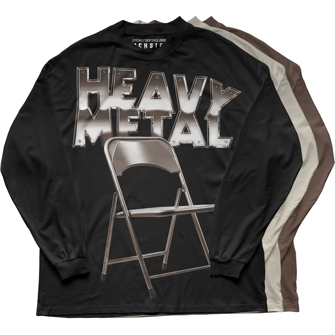 "Palomino 1 Heavy Metal Folding Chair" Long Sleeve Tee