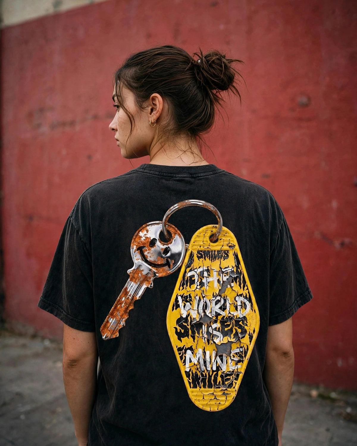 Bought With Bottlecaps tee back print