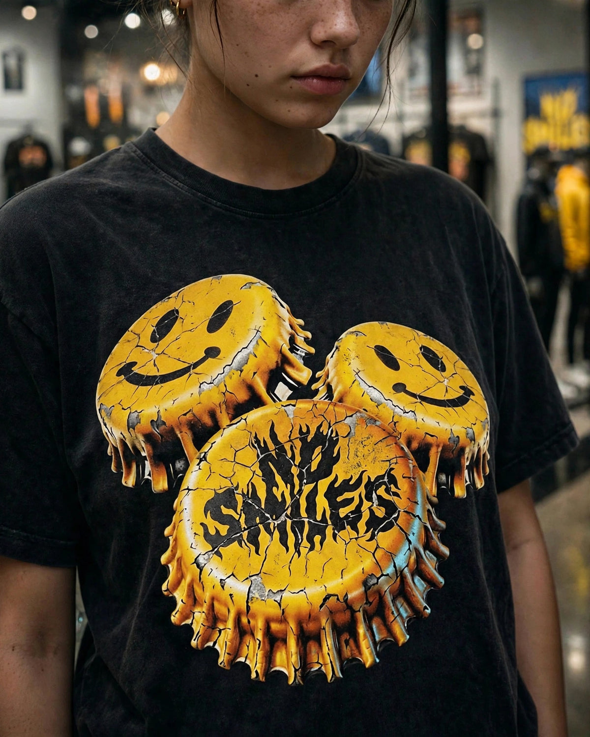 Bought With Bottlecaps tee inside the No Smiles store