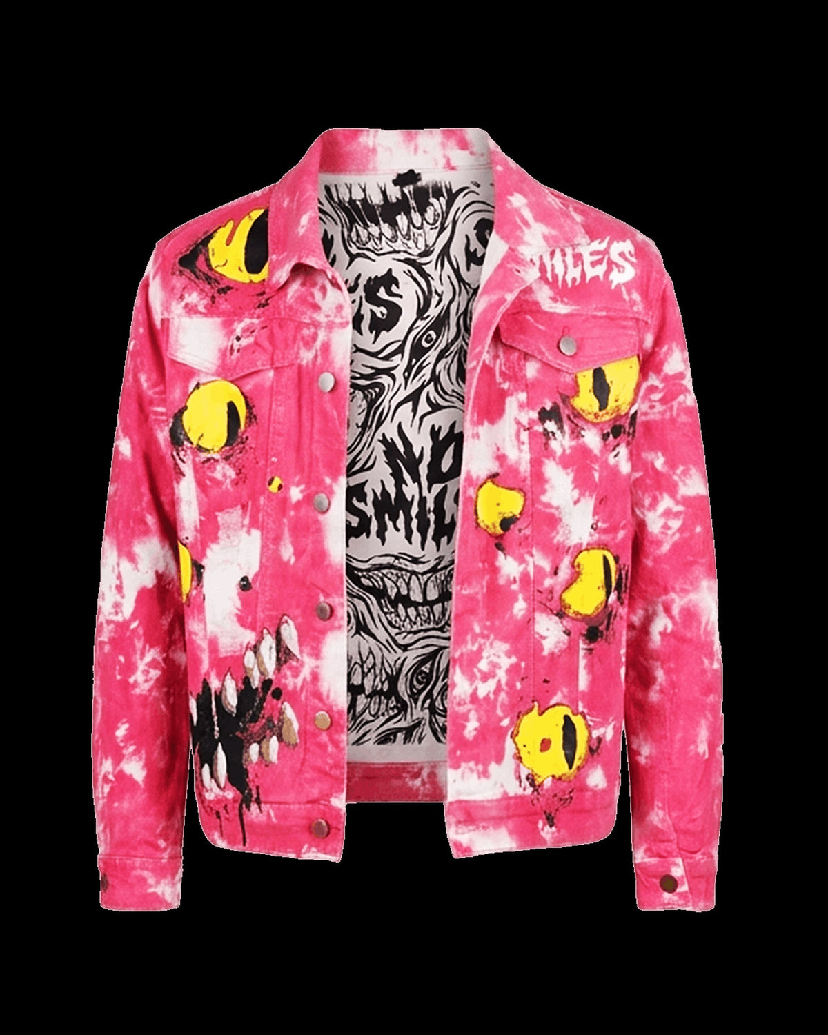 "All Eyez On Mee" | Pink Denim Trucker Jacket