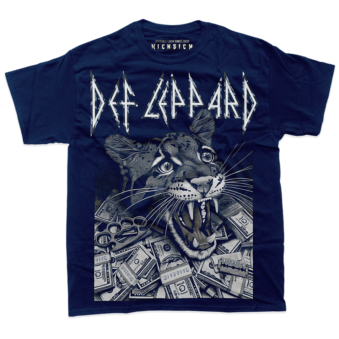 "Midnight Navy 3 Death Leopard" Tee