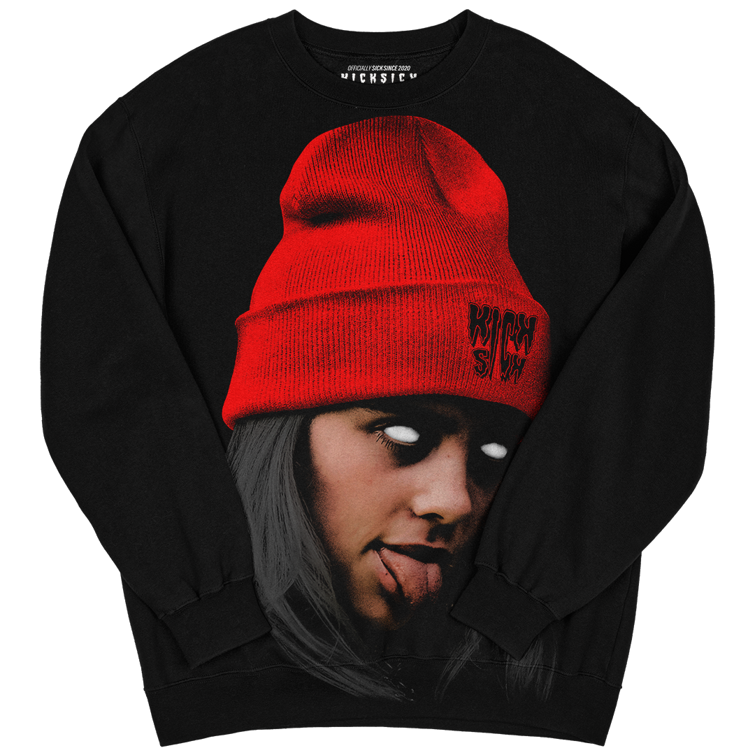 "Bred Reimagined 4 Billie Beanie" Crewneck Sweatshirt