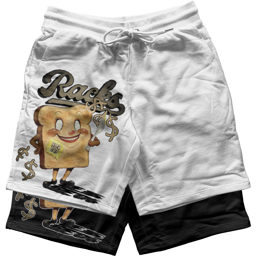 "Gratitude 11 Toasted Racks" Jogger Shorts