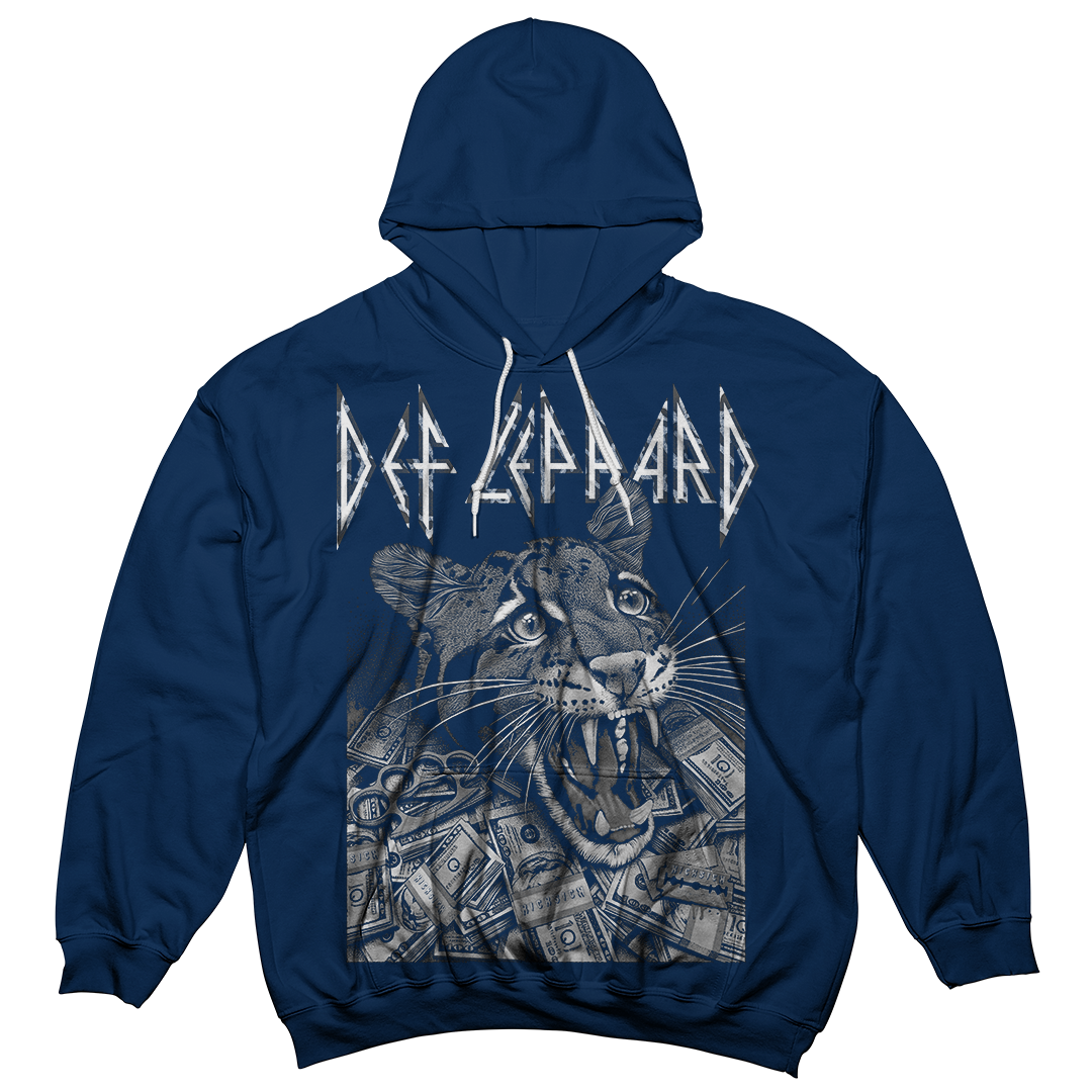 "Midnight Navy 3 Death Leopard" Hoodie