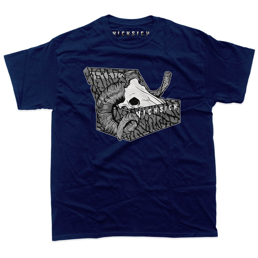 "Midnight Navy 3 Box GOAT" Tee