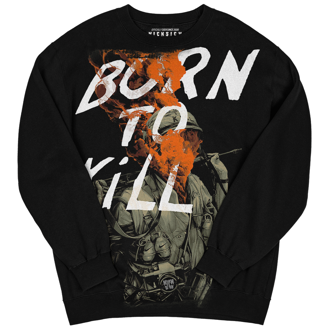 "Olive Born To Kill" Crewneck Sweatshirt