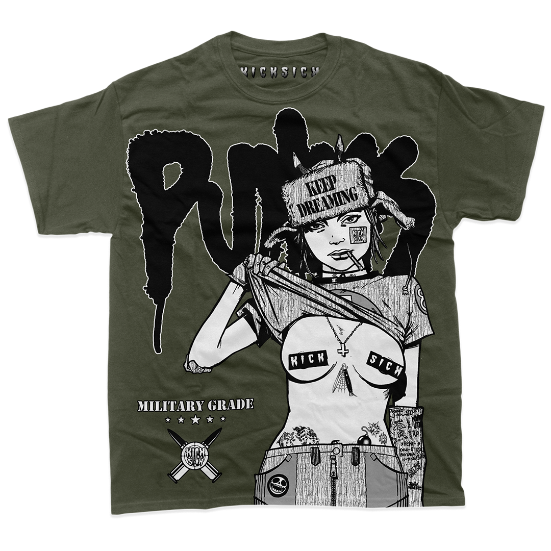 "Olive Keep Dreaming, Punks" Tee