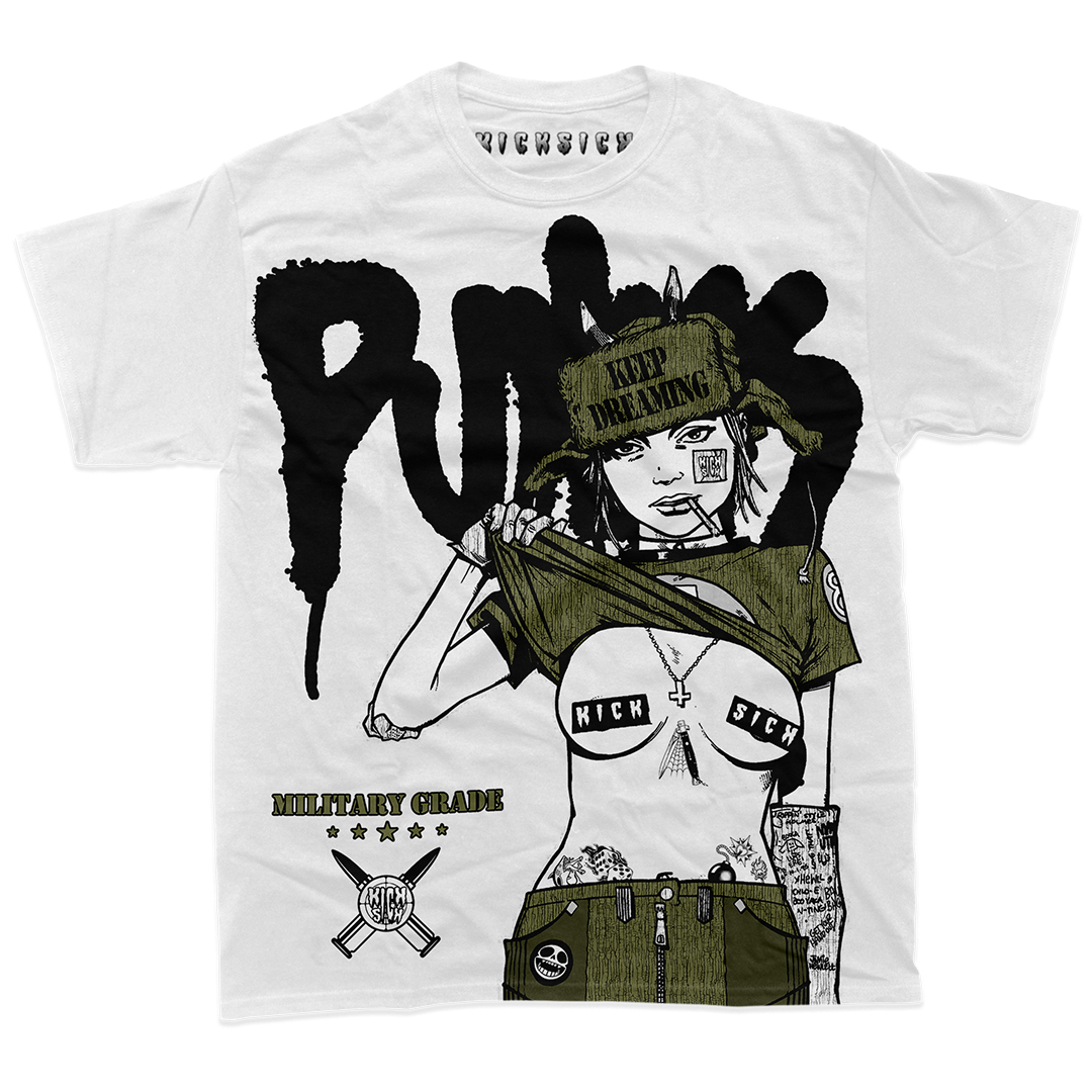 "Olive Keep Dreaming, Punks" Tee