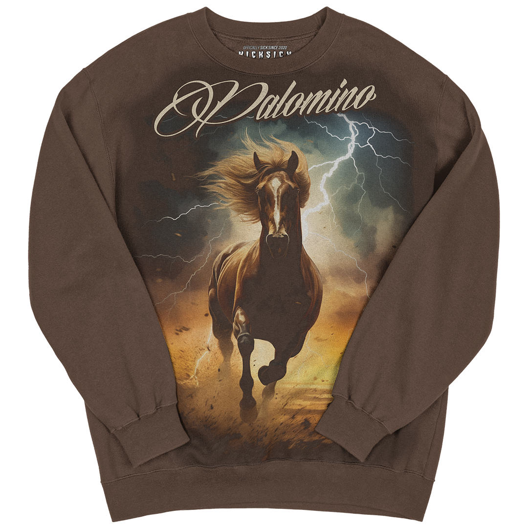"Palomino 1 Horse" Crewneck Sweatshirt