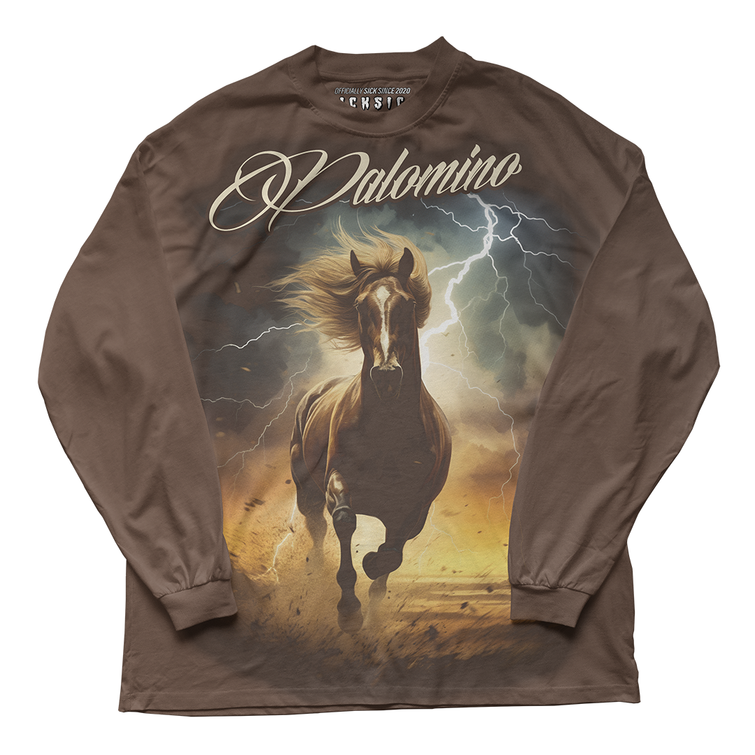 "Palomino 1 Horse" Long Sleeve Tee