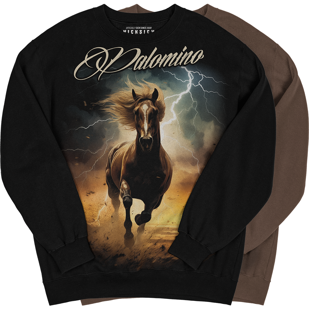 "Palomino 1 Horse" Crewneck Sweatshirt