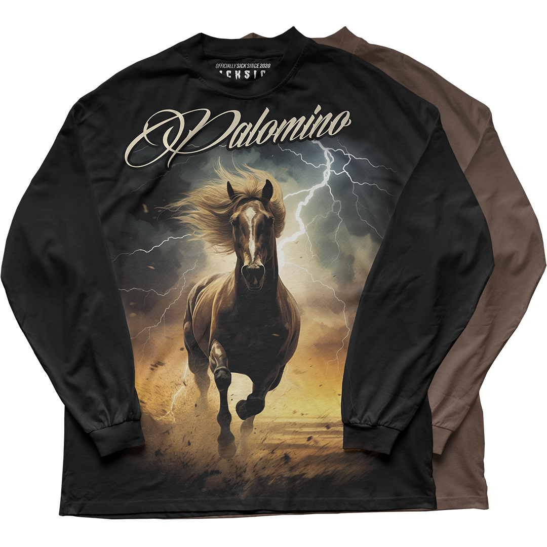 "Palomino 1 Horse" Long Sleeve Tee