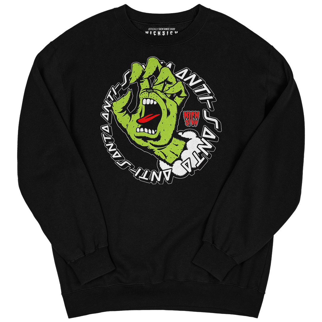 "Reverse Grinch 6 Protro Anti-Santa" Crewneck Sweatshirt