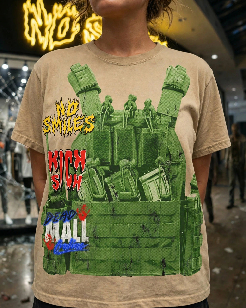 Magazines and Sponsors vintage tee, No Smiles storefront