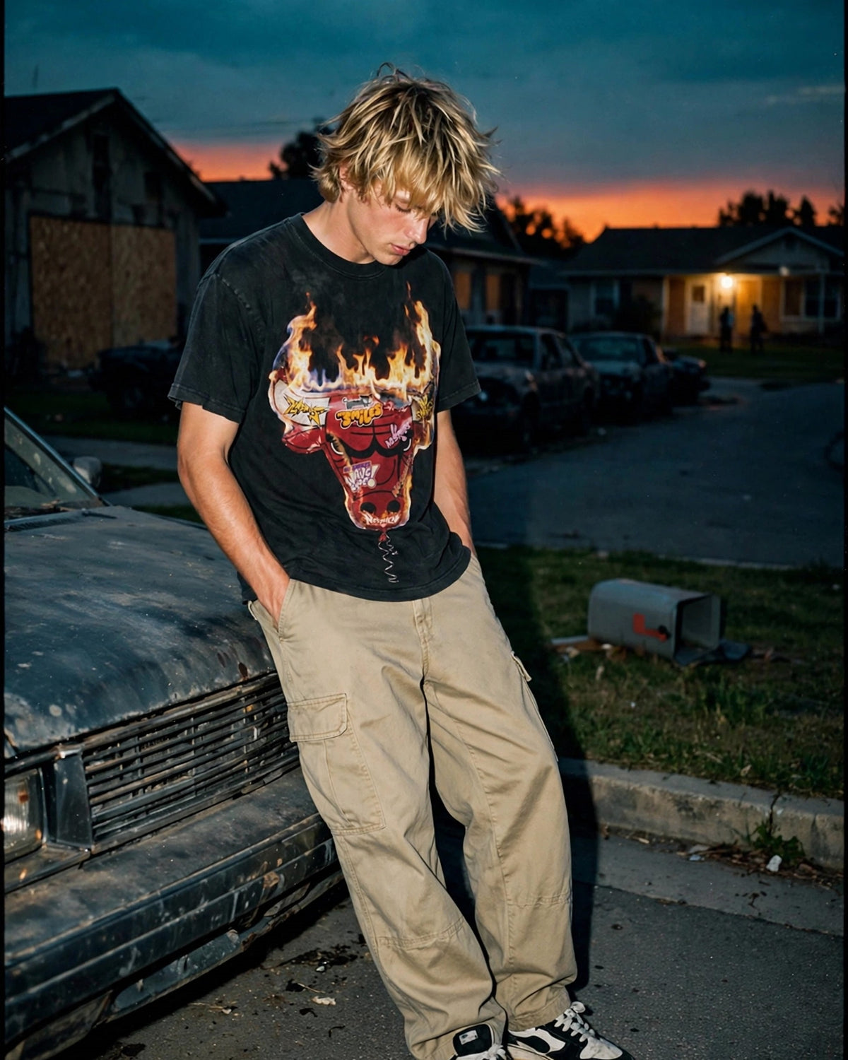 Raging Helium Bull TORO Vintage Style Tee - No Smiles