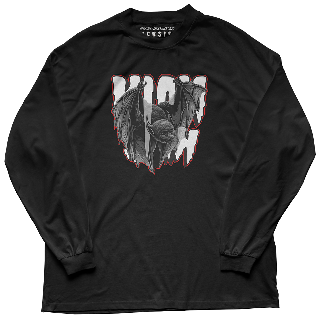 "Red Cement 4 Bat Keeper" Long Sleeve Tee