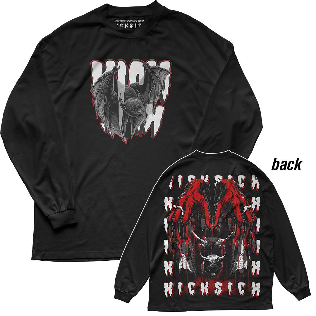 "Red Cement 4 Bat Keeper" Long Sleeve Tee