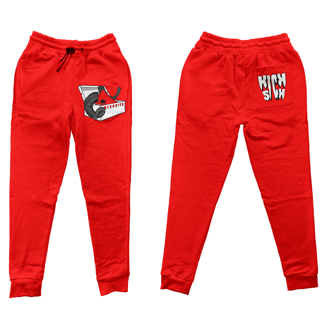 "Red Cement 4 BOX GOAT" Jogger Pants