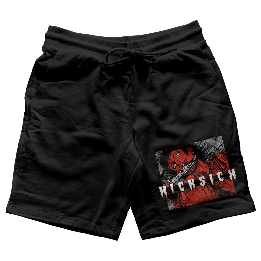 "Red Cement 4 Kill 4 Kicks" Jogger Shorts