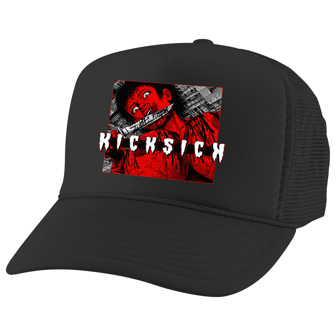 "Red Satin 1 Kill 4 Kicks" Trucker Hat