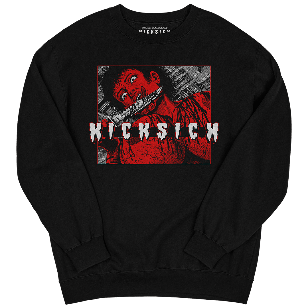 "Bred Reimagined 4 Kill 4 Kicks" Crewneck Sweatshirt