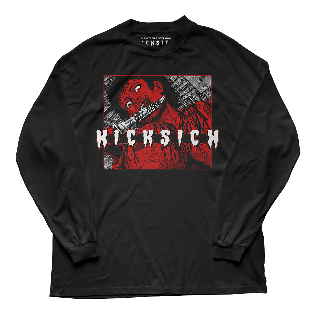 "Red Cement 4 Kill 4 Kicks" Long Sleeve Tee